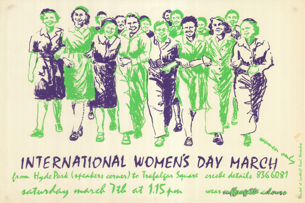 Printed poster 'International Women's Day March'