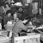 Women at work making up Trebor boxes