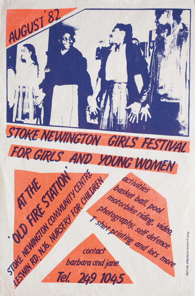 Printed poster 'Stoke Newington Girls' Festival'